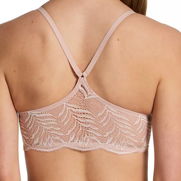 Natori Lush Front Close Contour Underwire Pink Bra #728309 Size 34D - Picture 3 of 8